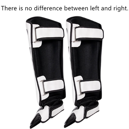 Muay Thai & Kickboxing Shin Guards – PU Leather Leg & Ankle Protectors