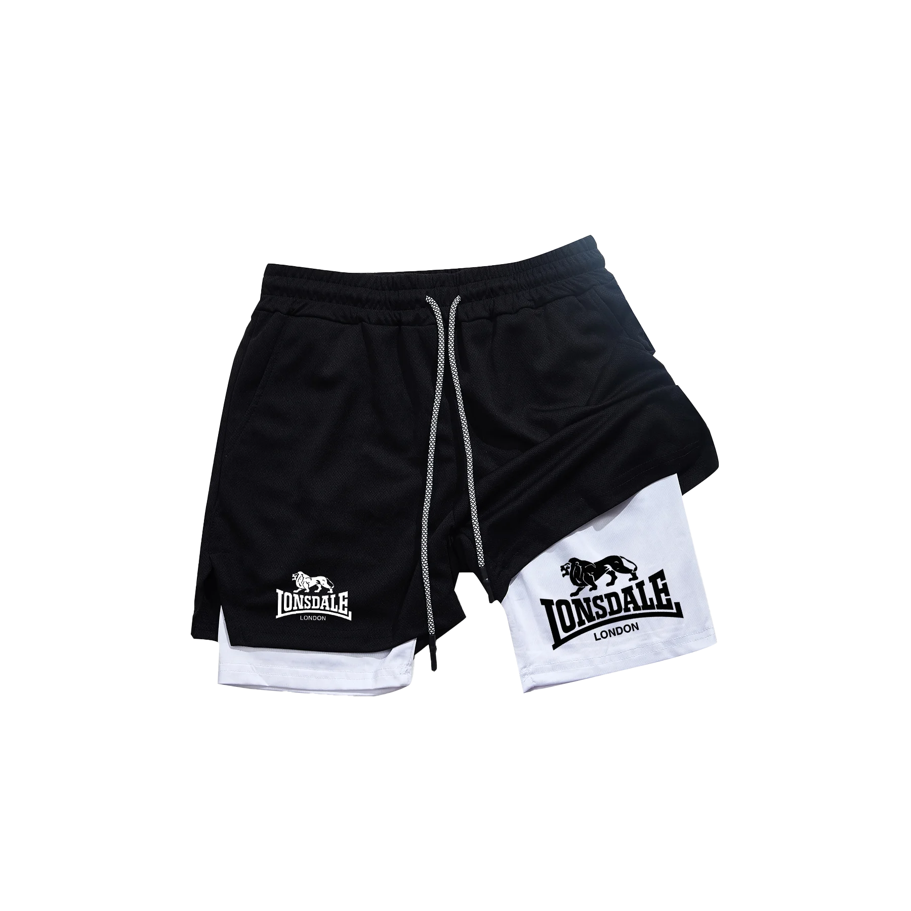 2-in-1 Running Shorts with Compression Layer – Stay Ready, Stay Dry - OJABay