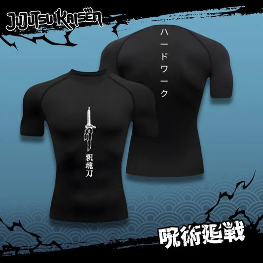 Compression Shirt Sportswear Gymwear for Gym - Jujutsu Kaisen Anime Compressions Fitness wear