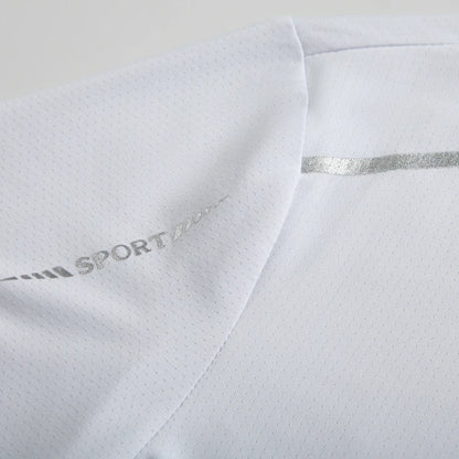 Running T-shirt Reflective Short Sleeve Ice Silk Quick Drying Summer Thin Breathable Fitness Tees Shirt Sportswear Sportsshirt - OJABay
