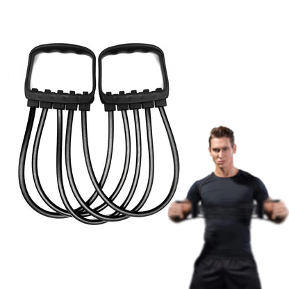 Full Body Workout Chest Expander – 5 Removable Resistance Bands for Strength Training, Pilates, Push-Ups & Muscle Building - OJABay