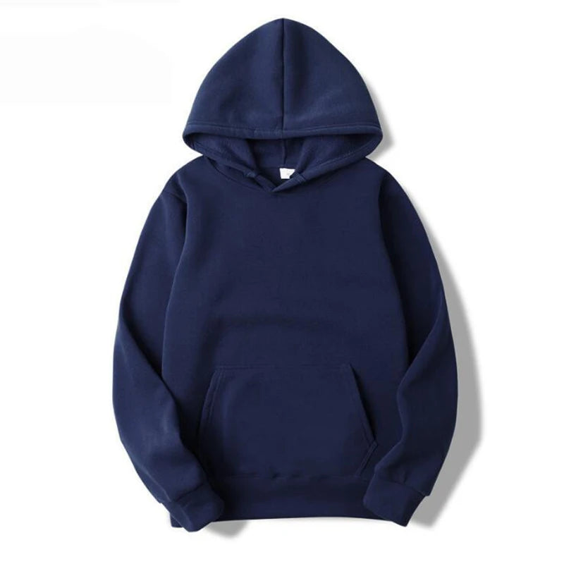 Unisex Fleece Pullover Hoodie – Casual Long Sleeve Hooded Sweatshirt with Pocket (S–4XL) - OJABay