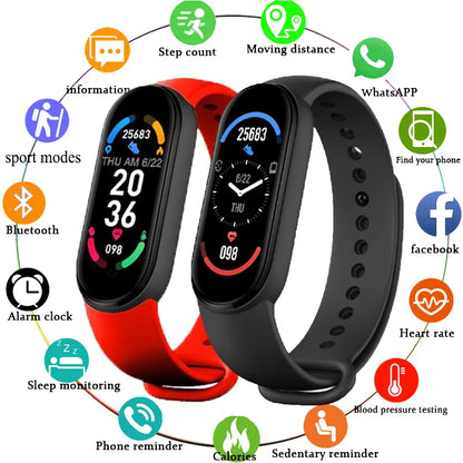 M6 Smartwatch – Fitness Tracker with Heart & Sleep Monitor - OJABay