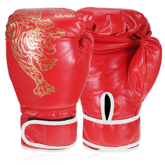 PU Leather Boxing Gloves – Adult & Kids Training Gloves for Kickboxing, Gym & Martial Arts