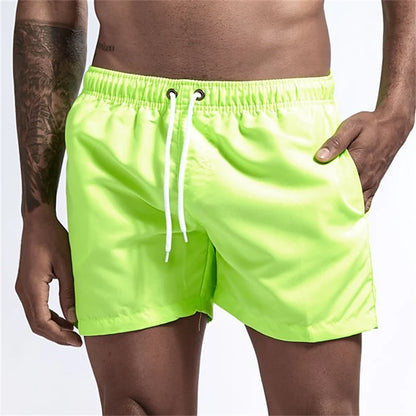 Men’s Quick-Dry Swim Trunks with Mesh Lining & Pockets