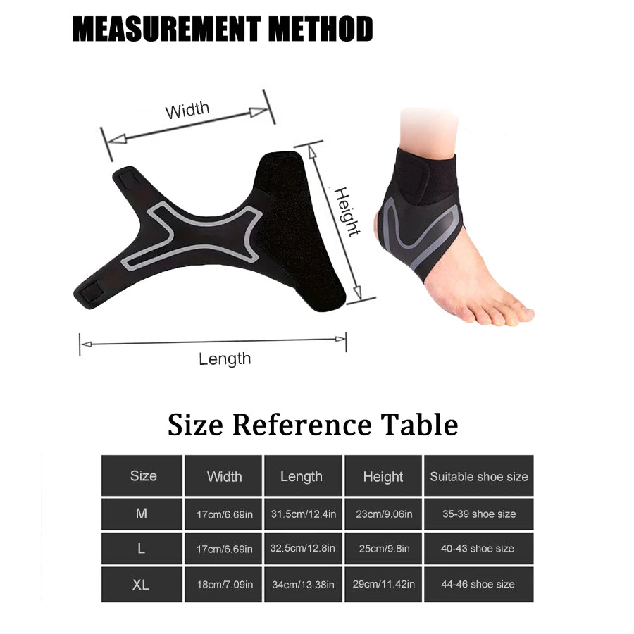 1PC Ankle Brace Compression Support Sleeve – Elastic Foot Bandage Wrap for Sports, Running, Injury Recovery - OJABay