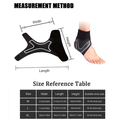 1PC Ankle Brace Compression Support Sleeve – Elastic Foot Bandage Wrap for Sports, Running, Injury Recovery - OJABay