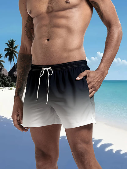 Men’s Quick-Dry Swim Trunks with Mesh Lining & Pockets