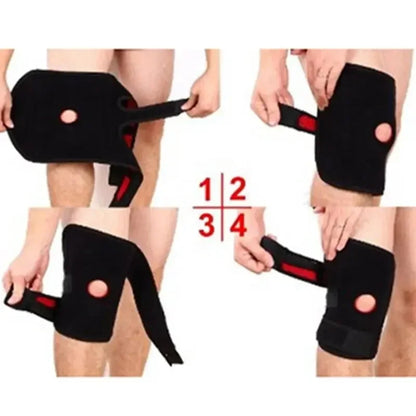 Adjustable Breathable Knee Brace – Pain Relief & Workout Support (No Side Stabilizers) - OJABay
