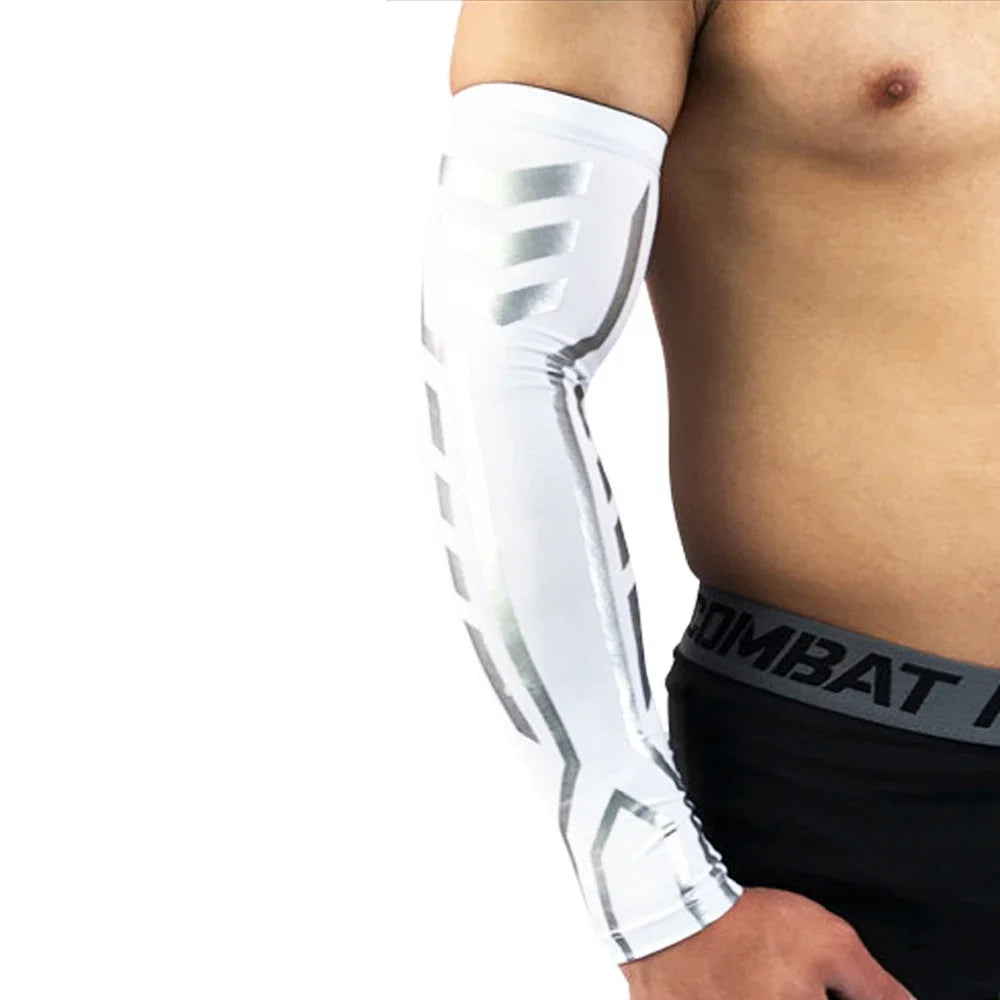Sports Arm Compression Sleeve – UV Protection, Running, Cycling & Basketball Arm Warmer - OJABay