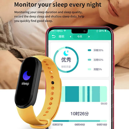 M6 Smartwatch – Fitness Tracker with Heart & Sleep Monitor - OJABay