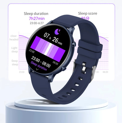 Fitness Smartwatch with Heart Rate & BP Monitor – Make Calls, Multi-Sport Modes - OJABay