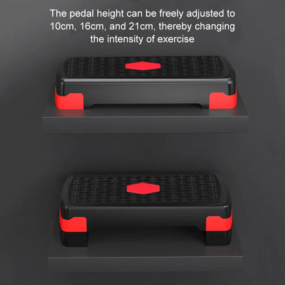 Aerobic Fitness Stepper – Adjustable Non-Slip Foot Pedal for Home Gym Workouts, 200KG Load-Bearing - OJABay