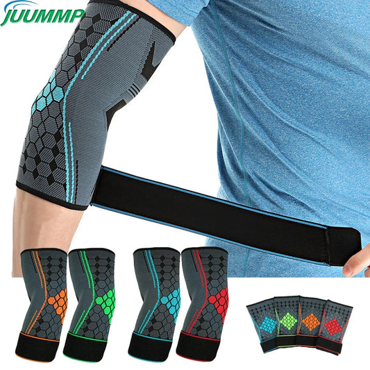 Elbow Brace Compression Sleeve with Adjustable Strap – Tennis Elbow, Golf & Weightlifting (1PC) - OJABay