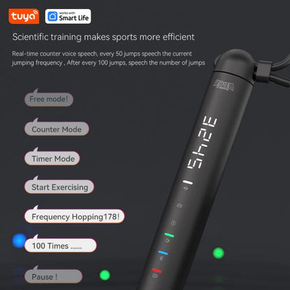 Smart Jump Rope with APP Tracker & LCD Display – Adjustable Skipping Rope for Home Gym, CrossFit, Cardio Workouts for Men & Women - OJABay