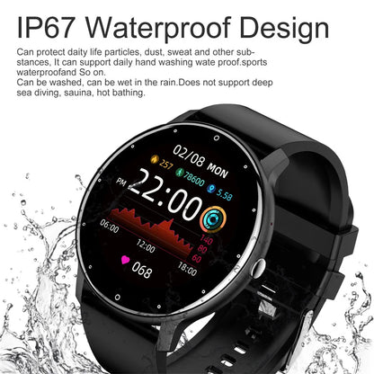 LIGE Smartwatch with Bluetooth Calls & Fitness Tracker – Unisex, Waterproof - OJABay