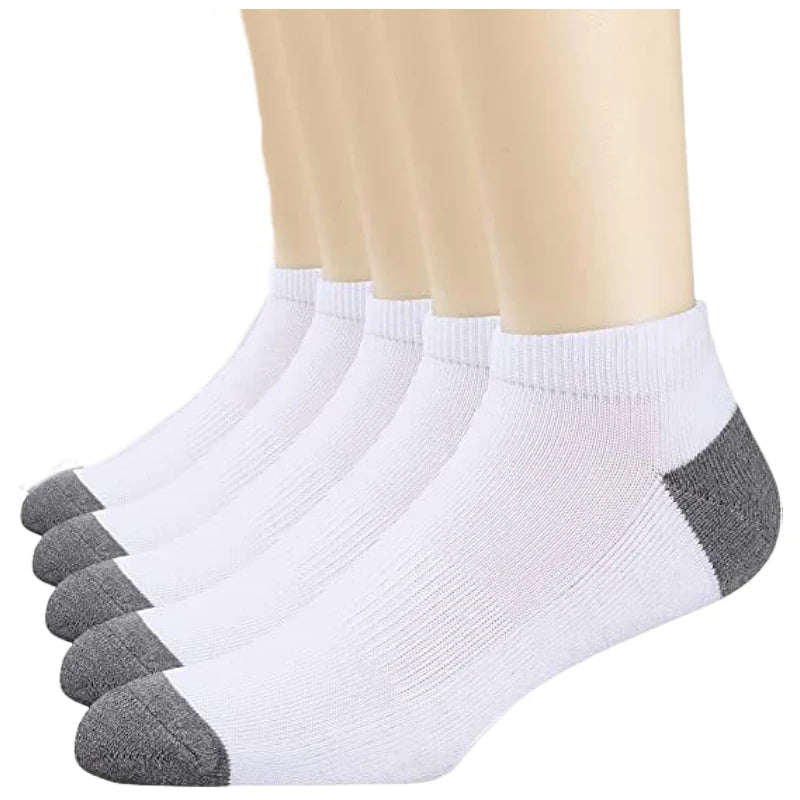 3/5/10 Pairs Men’s Breathable Bamboo Fiber Socks – Sweat-Absorbing, Deodorant Business & Sports Crew Stockings - OJABay