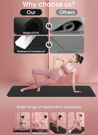 EVA Foam Yoga Mat – 4mm Thick, Lightweight & Comfortable (173×61cm) - OJABay