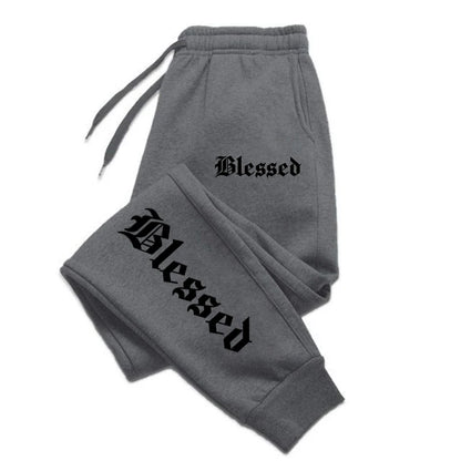 Letter of Blessing Printed Joggers – Unisex Y2K Streetwear Vibes - OJABay