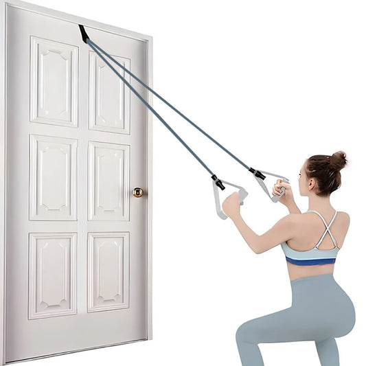 2PCS Multifunctional Resistance Band Door Anchor Straps – Portable Fitness Accessory for Strength Training & Home Workouts - OJABay