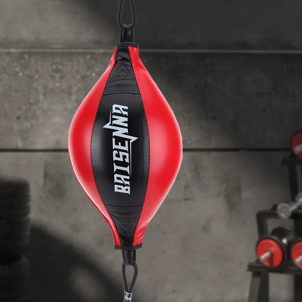 Boxing Punching Ball – PU Leather Double End Speed Bag for Reaction Training, Muay Thai, and Fitness Workouts - OJABay