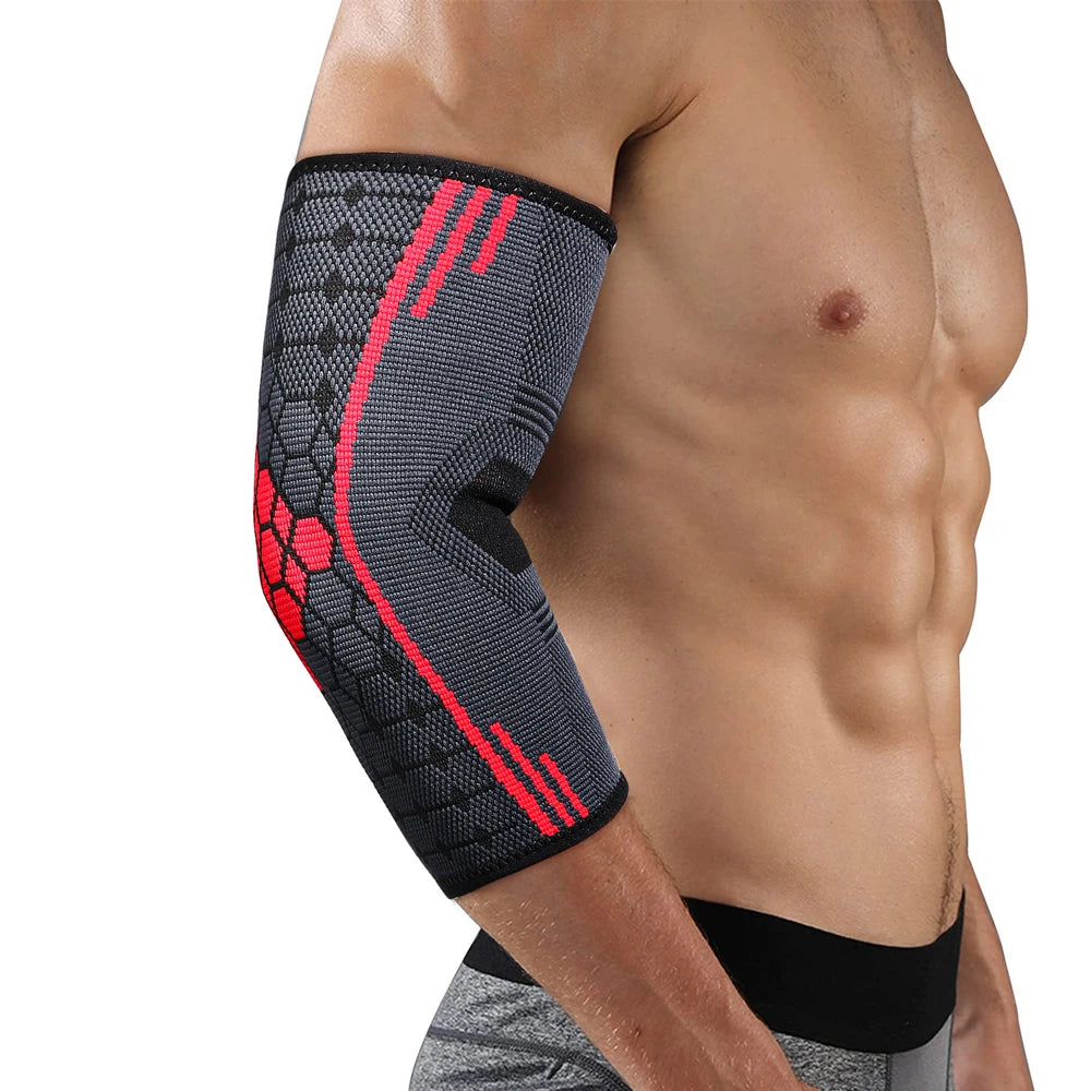 Elbow Brace Compression Sleeve with Adjustable Strap – Tennis Elbow, Golf & Weightlifting (1PC) - OJABay