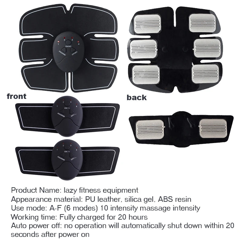 EMS Muscle Stimulator – Abdominal, Arm & Buttocks Trainer for Toning & Slimming - OJABay