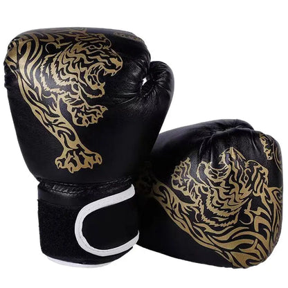 MMA Boxing Gloves & Headgear – PU Leather Training Set for Adults & Kids