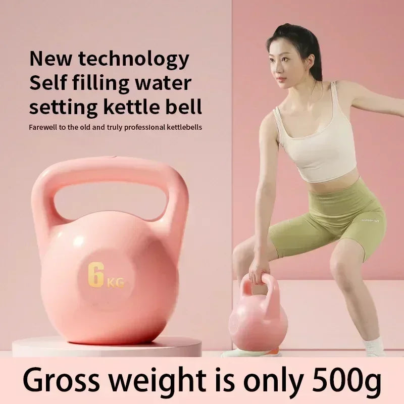 Adjustable Water Dumbbell Kettlebell – Home Fitness Gym Exercise Equipment 2/4/6/8kg for Squats, Arms & Full Body Training - OJABay