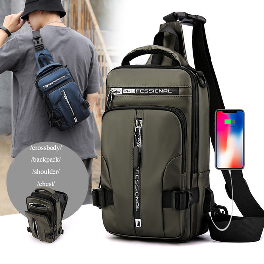 Crossbody Bags Men Multifunctional Backpack Shoulder Chest Bags - OJABay