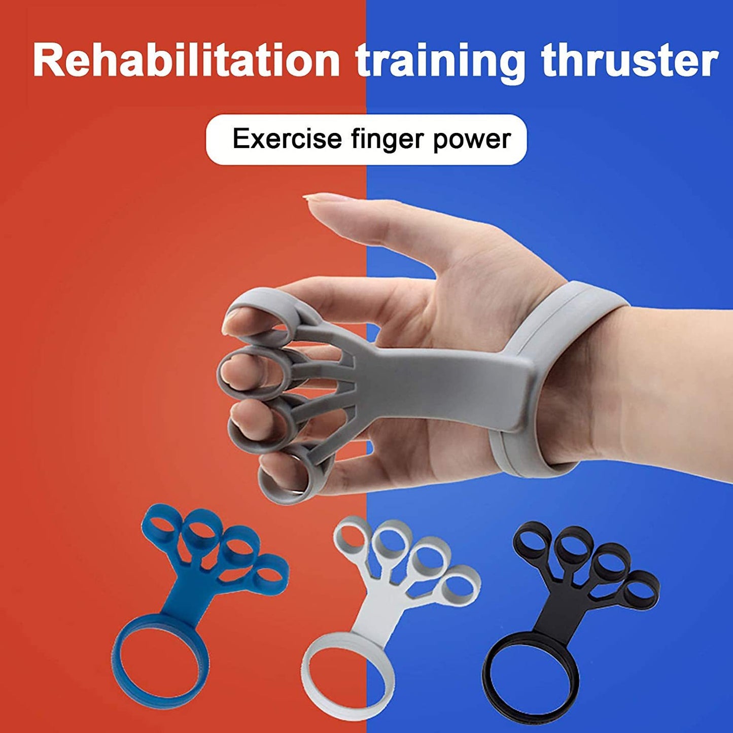 Silicone Finger Exerciser – Hand Grip Strengthener for Rehab & Pain Relief - OJABay
