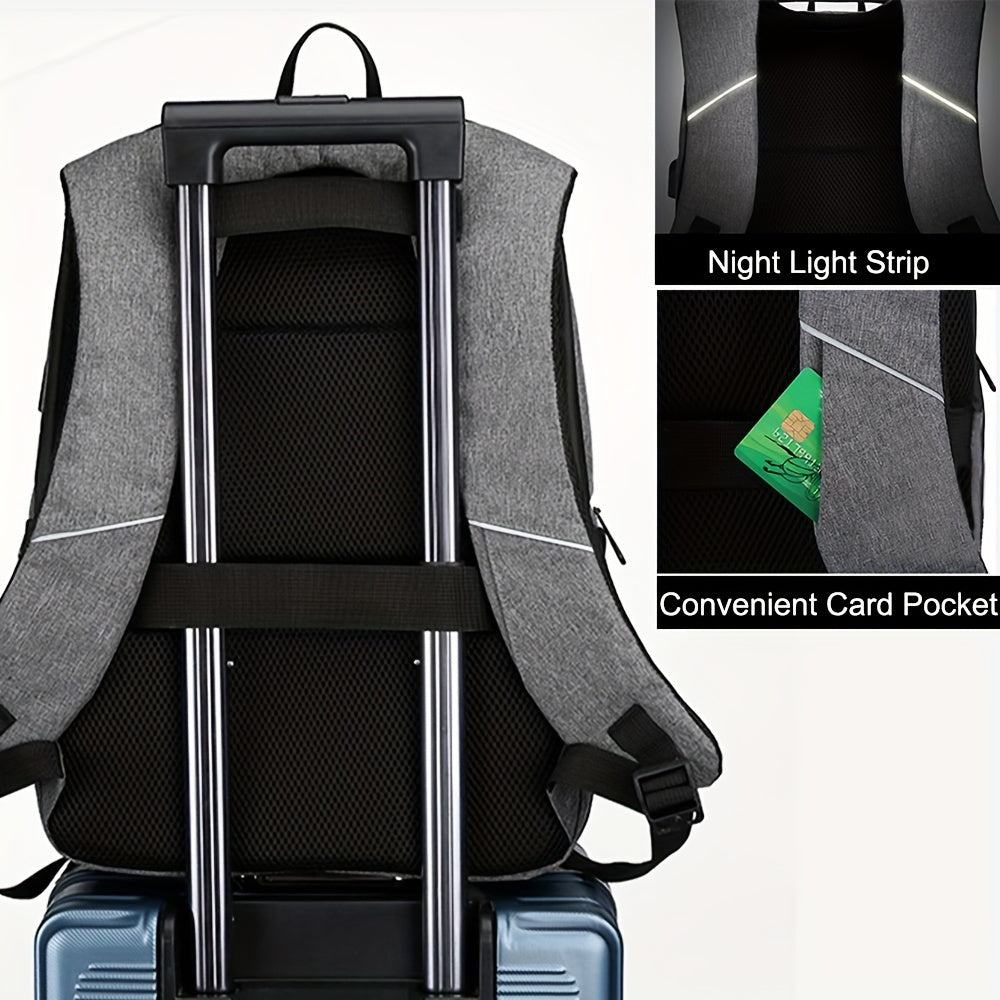 Anti-Theft Laptop Backpack – Large Capacity Business & Travel Bag for Men
