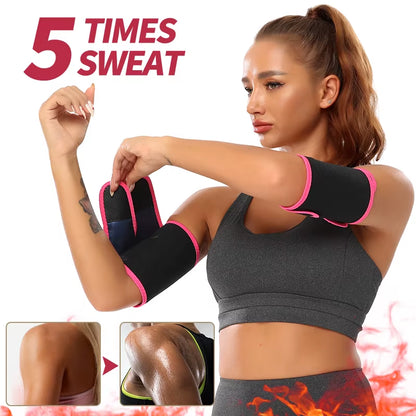 Arm Trimmers Sauna Sweat Bands Women Arm Slimmer Trainer anti Cellulite Arm Shapers Weight Fat Reducer Loss Workout Body Shaper
