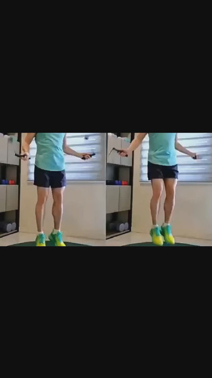 Cuerda de saltar inalámbrica con peso inteligente: contador digital, ideal para saltar sin cuerda en casa y en el gimnasio.